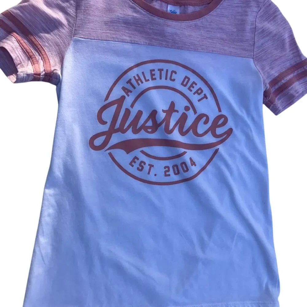 Vintage Girls Justice Short Sleeve Shirt Size 12